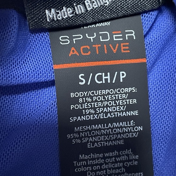 Spyder Women's S Activewear Top Blue d1255 - Picture 2 of 8